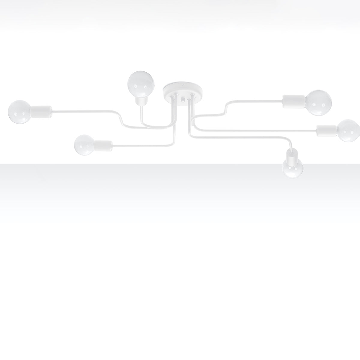 Lysekrone VECTOR 6 hvid - Billede 3