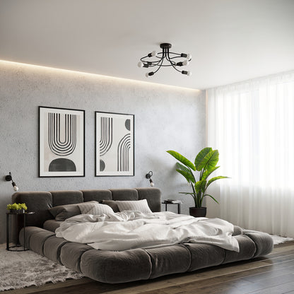 Lysekrone LEVAR 4 sort - Billede 9