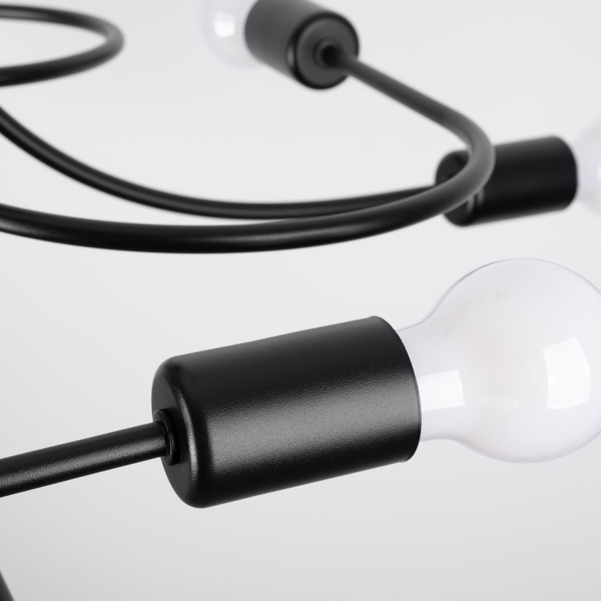 Lysekrone LEVAR 8 sort - Billede 4