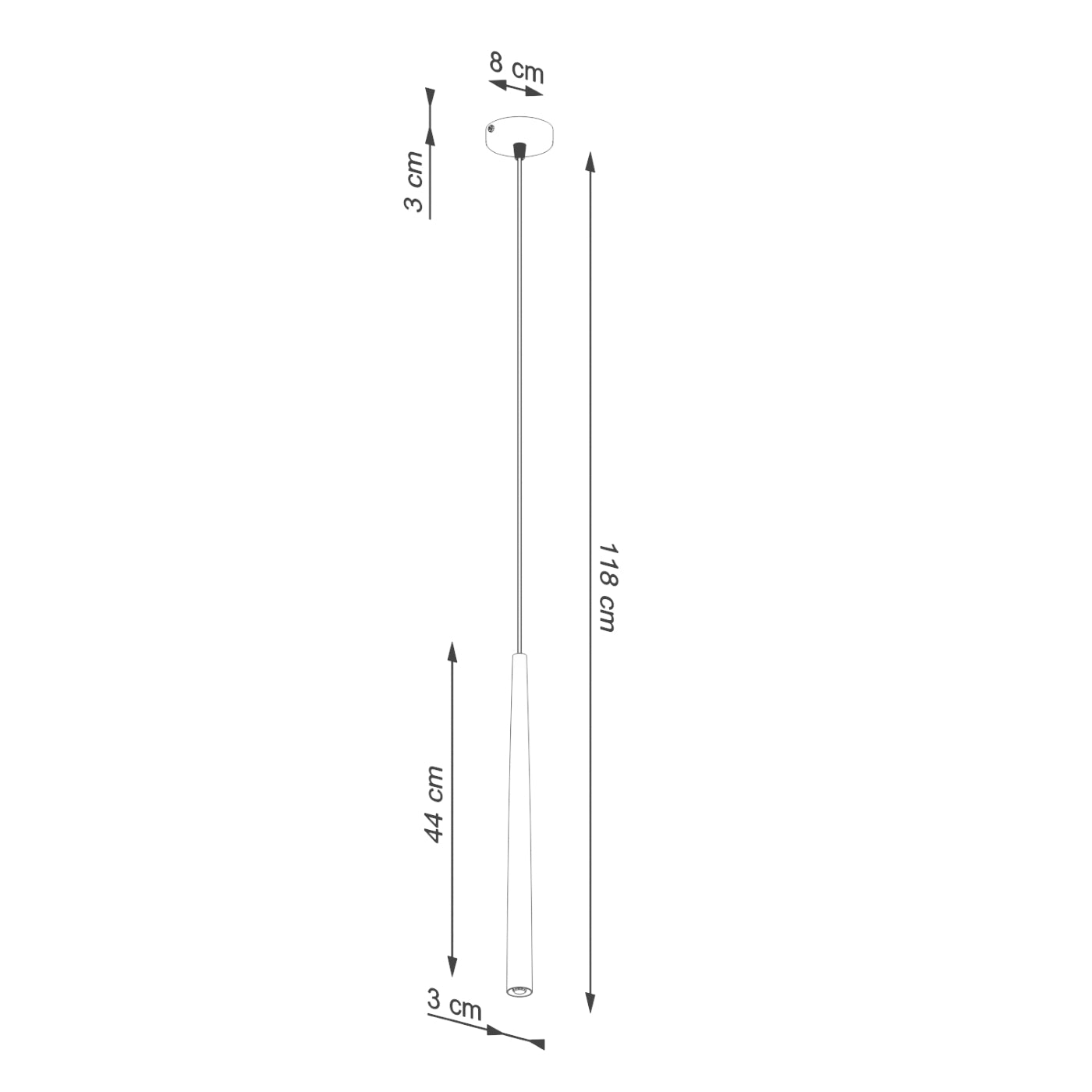 Pedantlampe BLISS 1 sort - Billede 8
