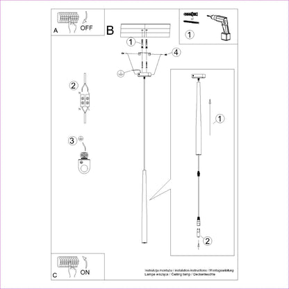 Pedantlampe BLISS 1 sort - Billede 9