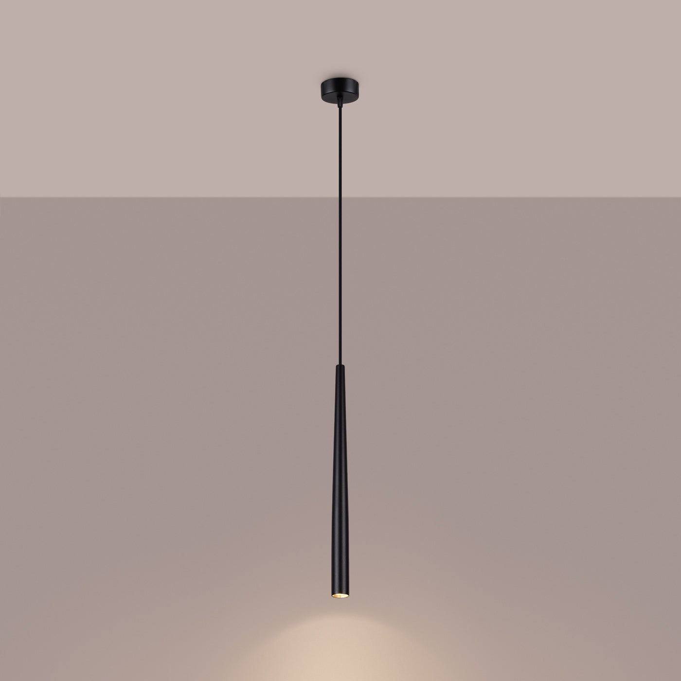 Pedantlampe BLISS 1 sort - Hovedbillede