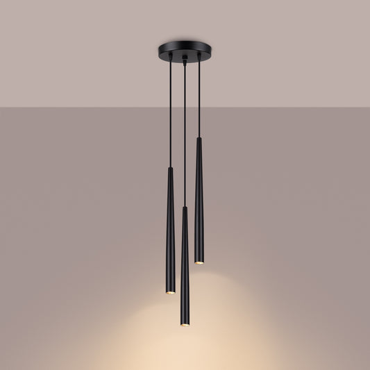 Pedantlampe BLISS 3P sort - Hovedbillede