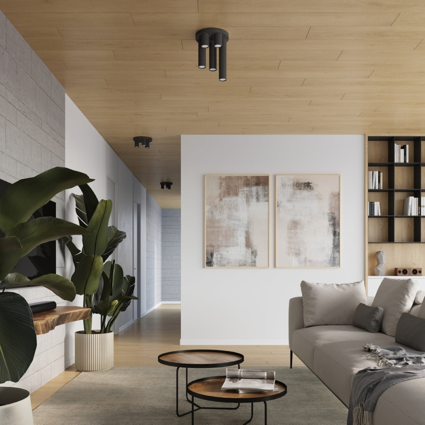 Loftlampe LAGOS 3P sort - Billede 10