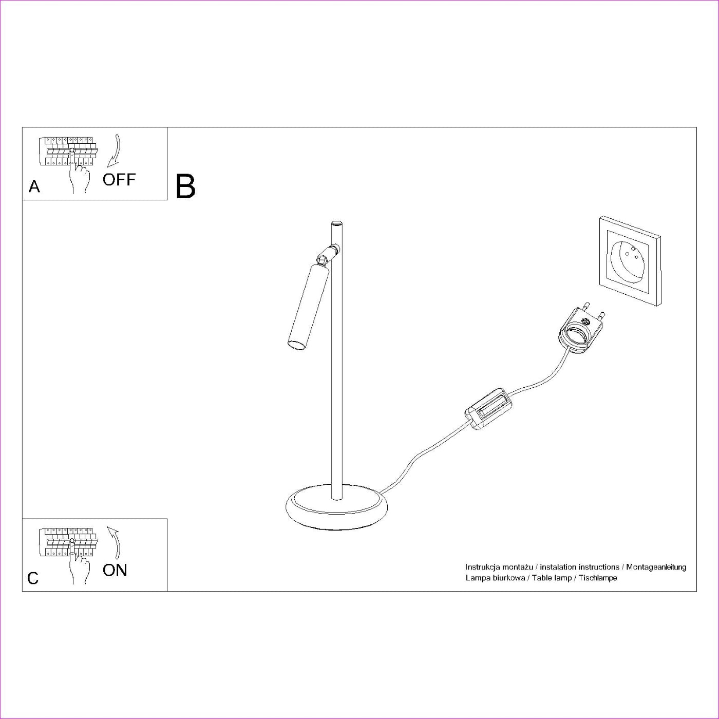 Bordlampe PASTELO guld - Billede 9