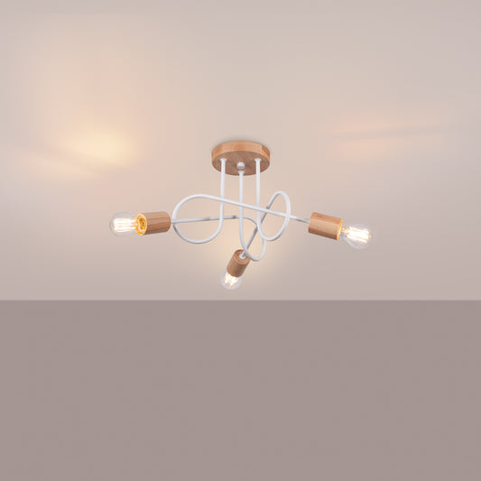 Lysekrone EMBER 3 hvid - Hovedbillede