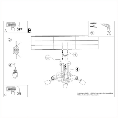 Lysekrone EMBER 5 hvid - Billede 11