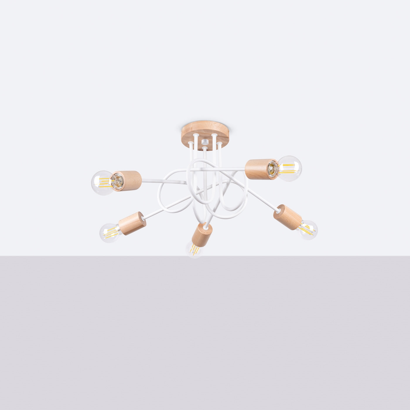 Lysekrone EMBER 5 hvid - Billede 3