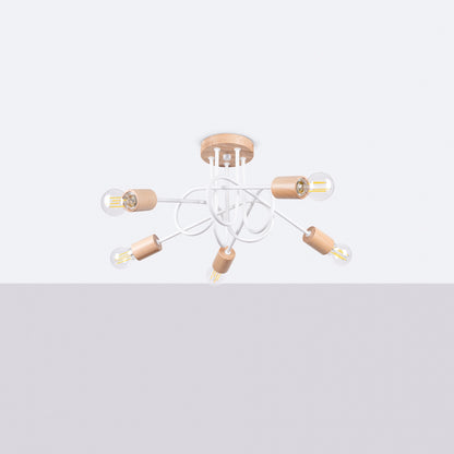 Lysekrone EMBER 5 hvid - Billede 3