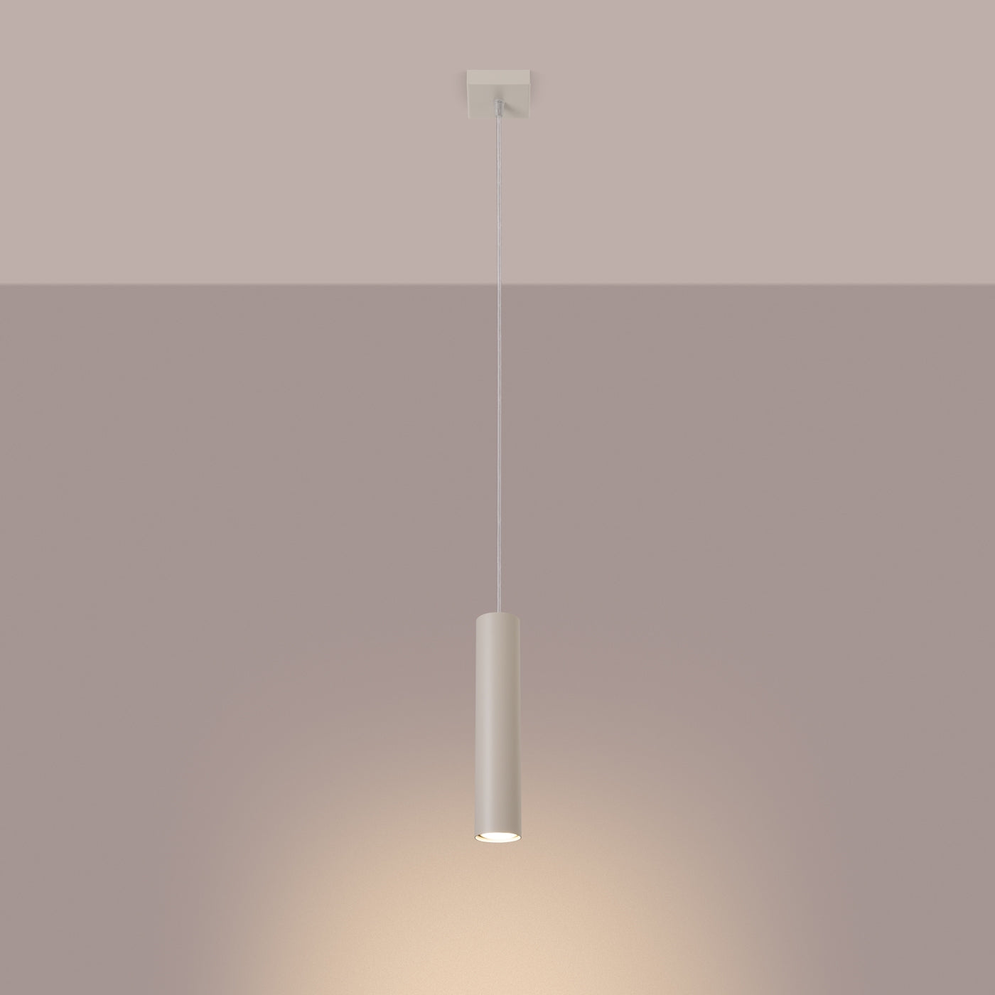 Pendellampe LAGOS 1 beige - Hovedbillede