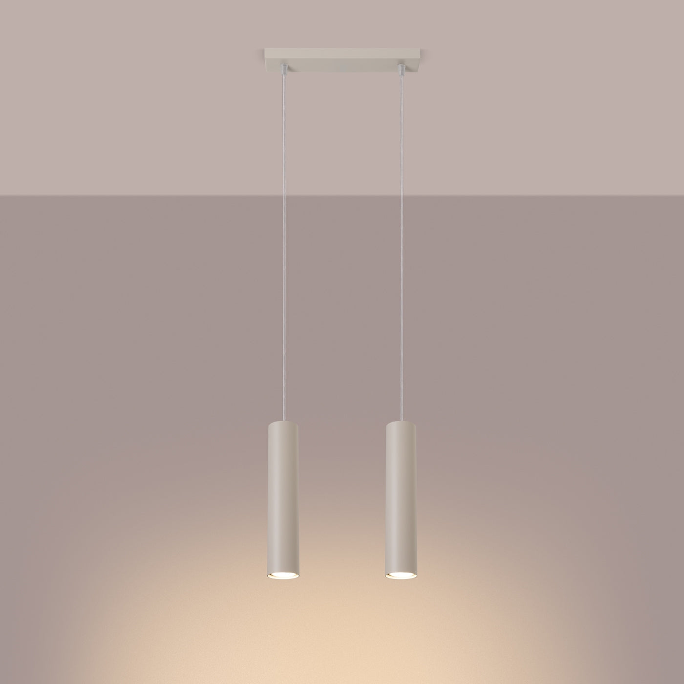 Pendellampe LAGOS 2 beige - Hovedbillede