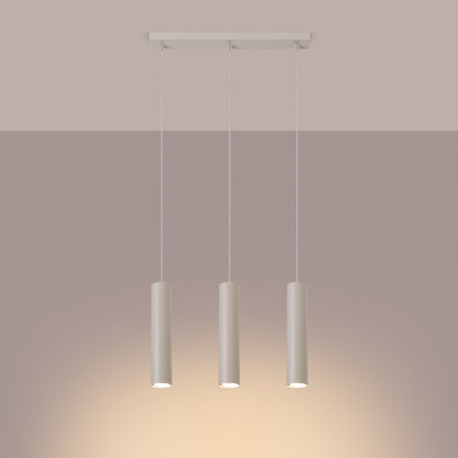 Pendellampe LAGOS 3L beige - Hovedbillede
