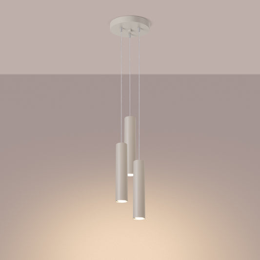 Pendellampe LAGOS 3P beige - Hovedbillede