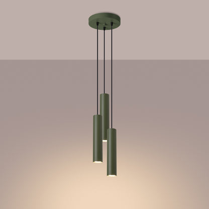 Pendellampe LAGOS 3P olivengrøn - Hovedbillede