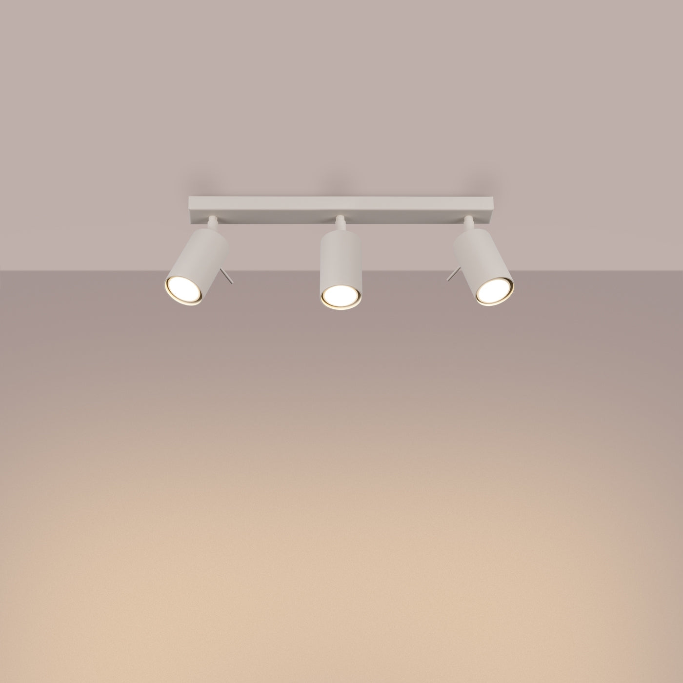 Loftslampe RING 3L beige - Hovedbillede