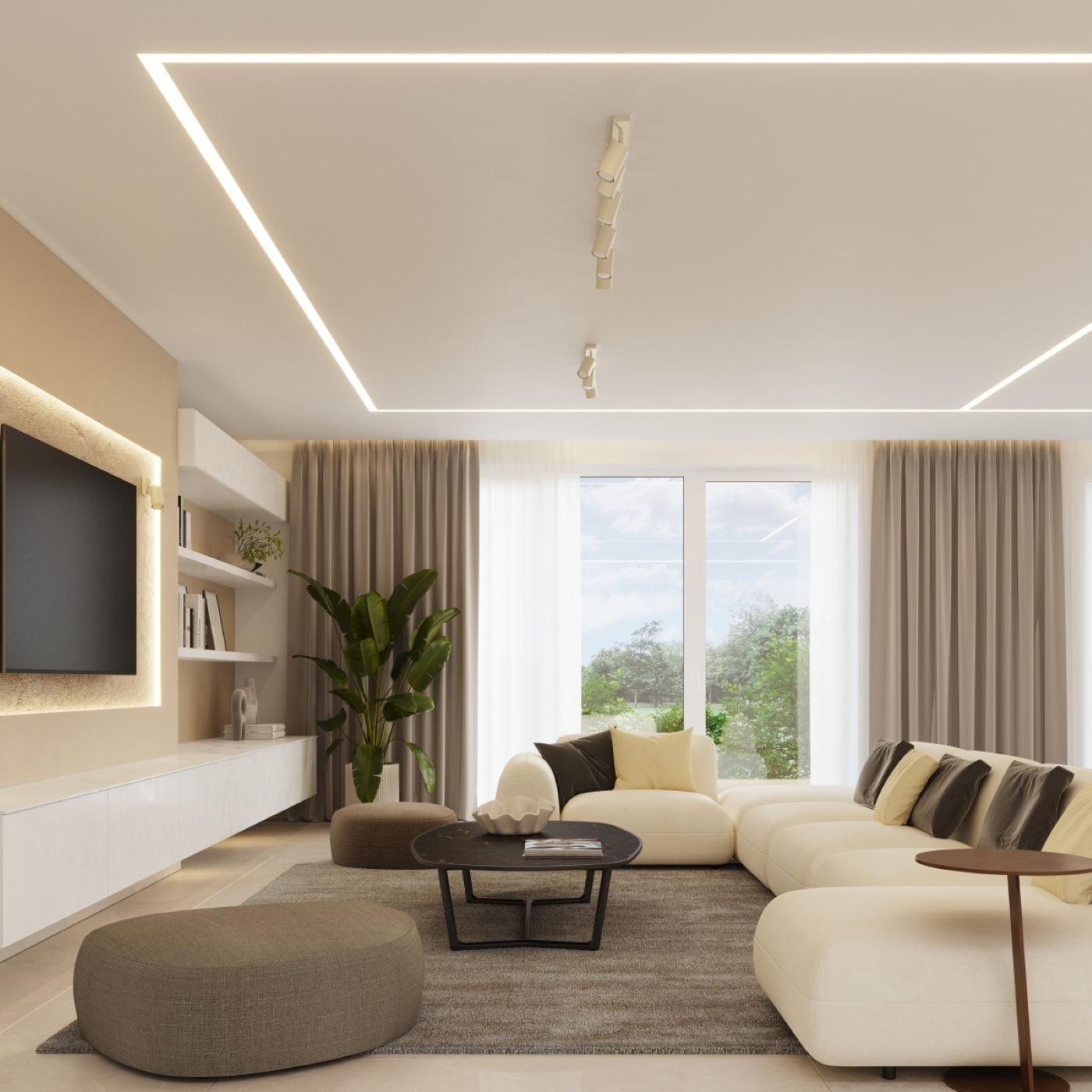 Loftslampe RING 3P beige - Billede 10