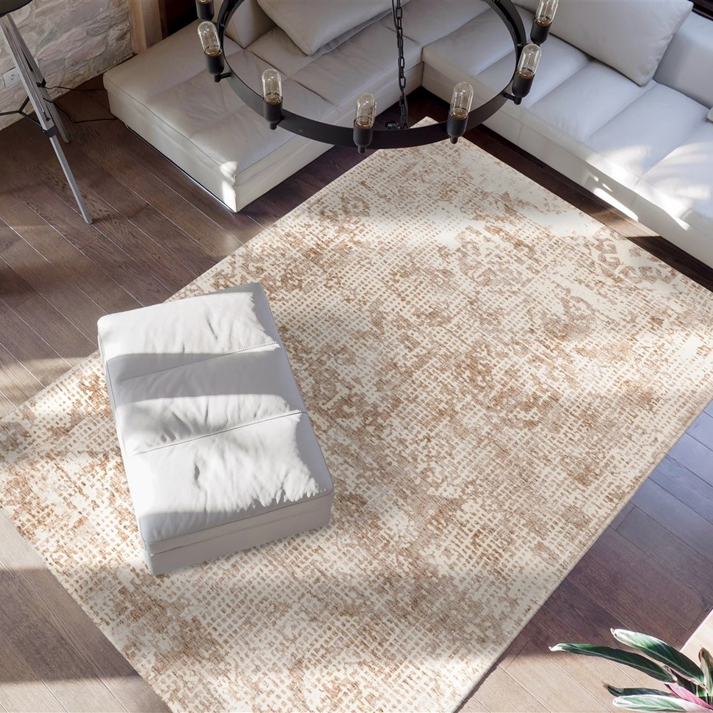 Puerto 225 Tæppe I Kort Luv Beige/creme - Billede 2