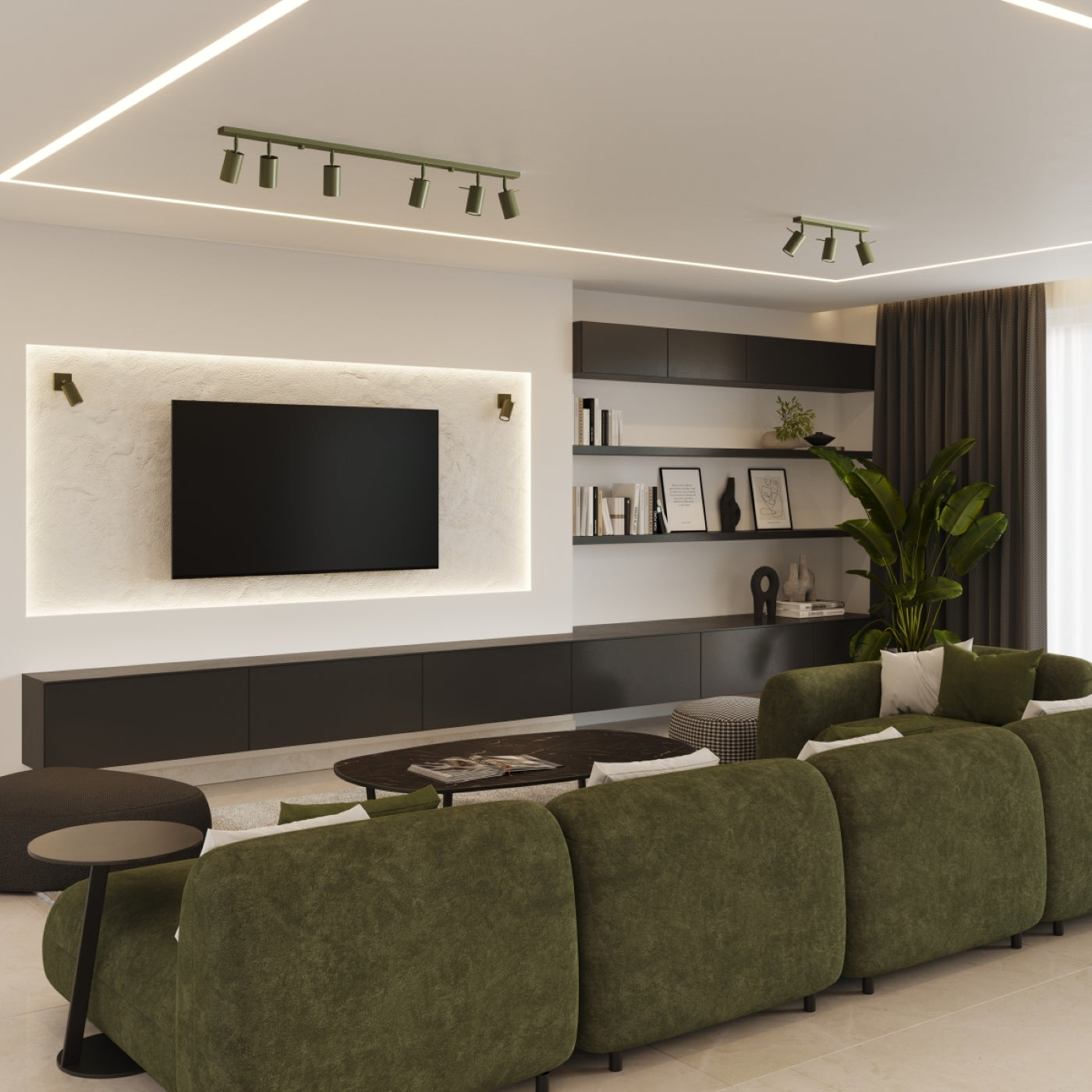 Loftlampe RING 2 olivengrøn - Billede 12