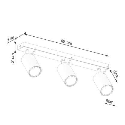 Loftlampe RING 3L olivengrøn - Billede 9