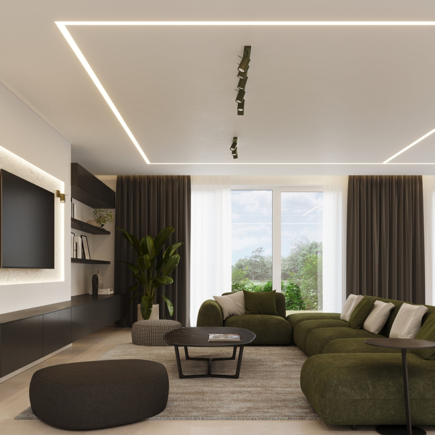 Loftlampe RING 3L olivengrøn - Billede 11