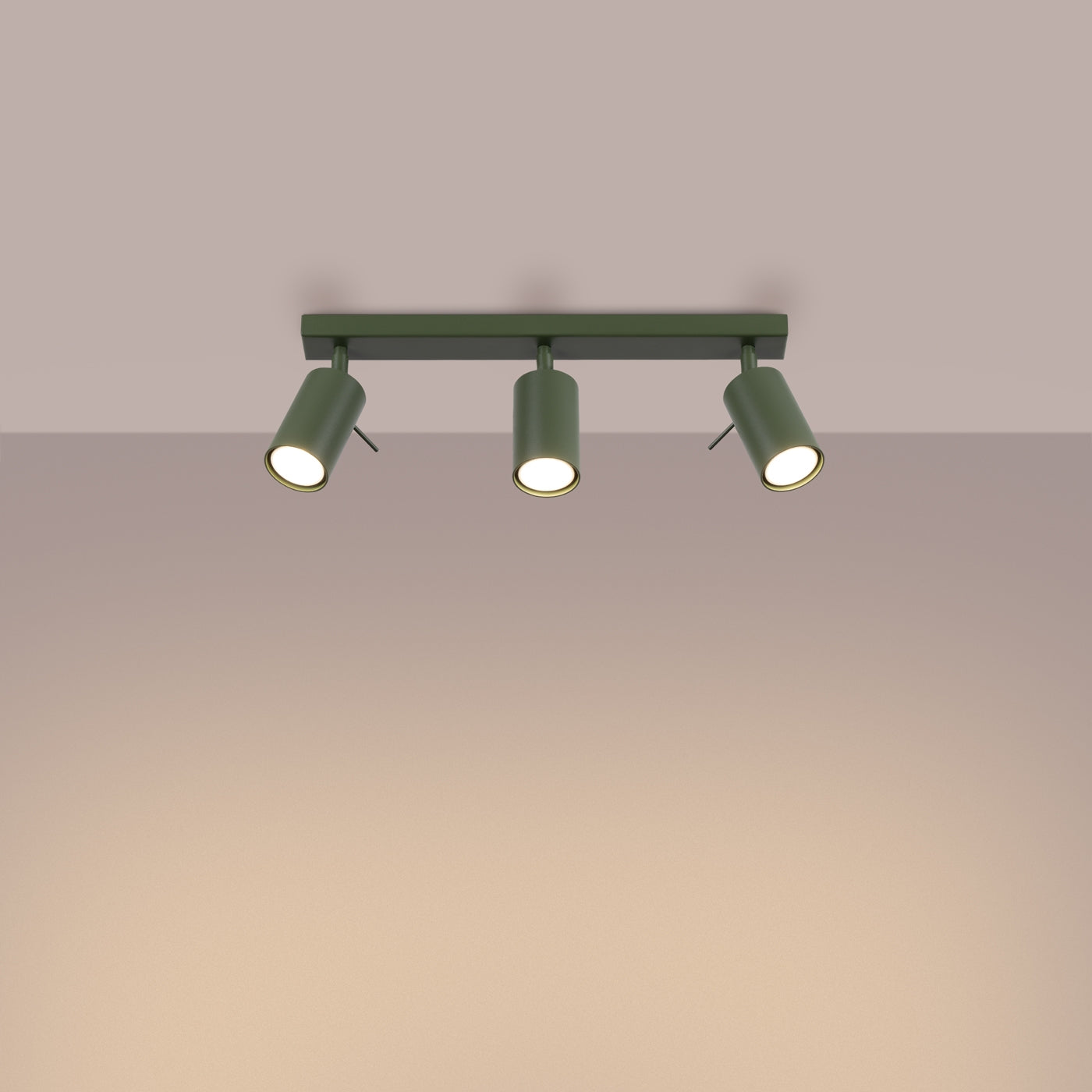 Loftlampe RING 3L olivengrøn - Hovedbillede