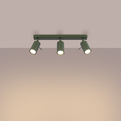 Loftlampe RING 3L olivengrøn - Hovedbillede