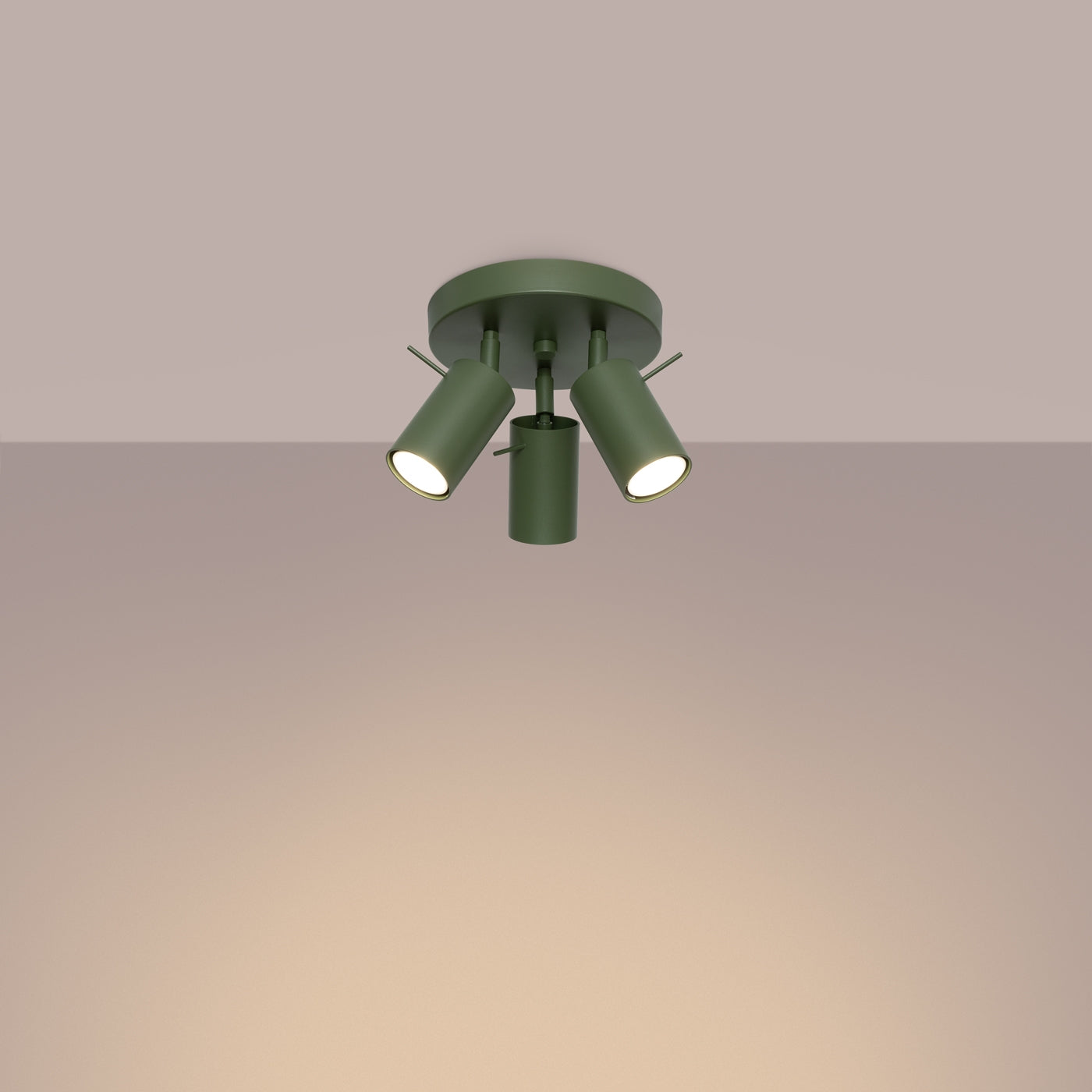 Loftlampe RING 3P olivengrøn - Hovedbillede