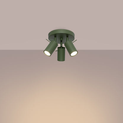 Loftlampe RING 3P olivengrøn - Hovedbillede