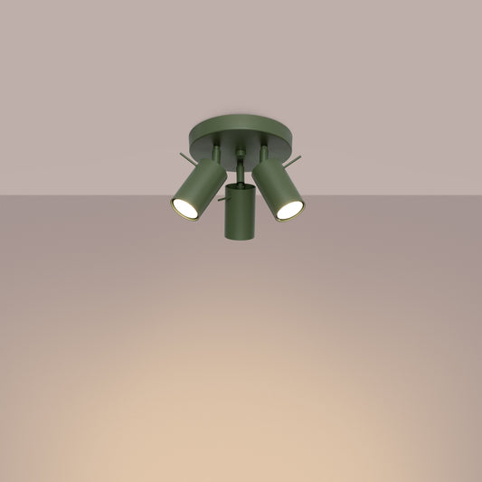 Loftlampe RING 3P olivengrøn - Hovedbillede