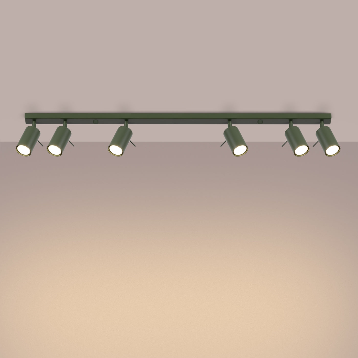 Loftslampe RING 6L olivengrøn - Hovedbillede