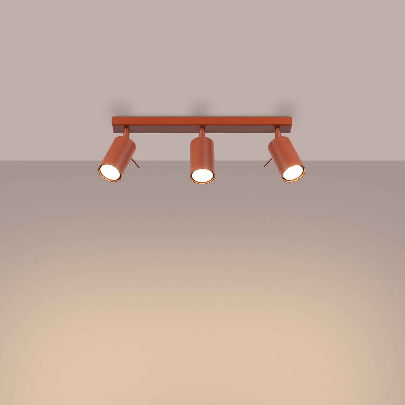 Loftslampe RING 3L okker rød - Hovedbillede