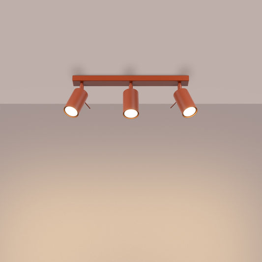 Loftslampe RING 3L okker rød - Hovedbillede