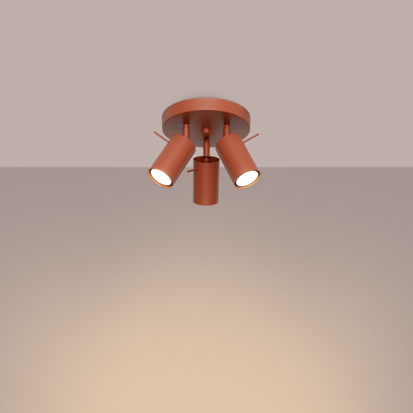 Loftslampe RING 3P okker rød - Hovedbillede