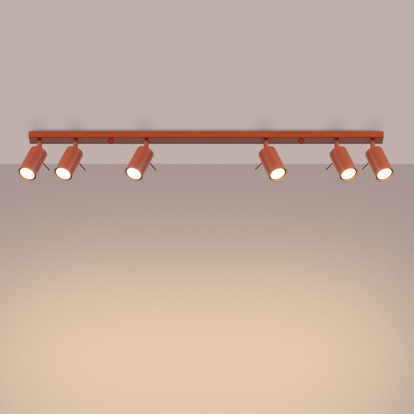 Loftslampe RING 6L okker rød - Hovedbillede