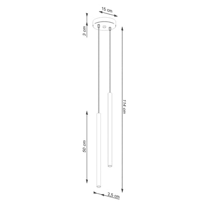 Pendellampe PASTELO 2 beige - Billede 5