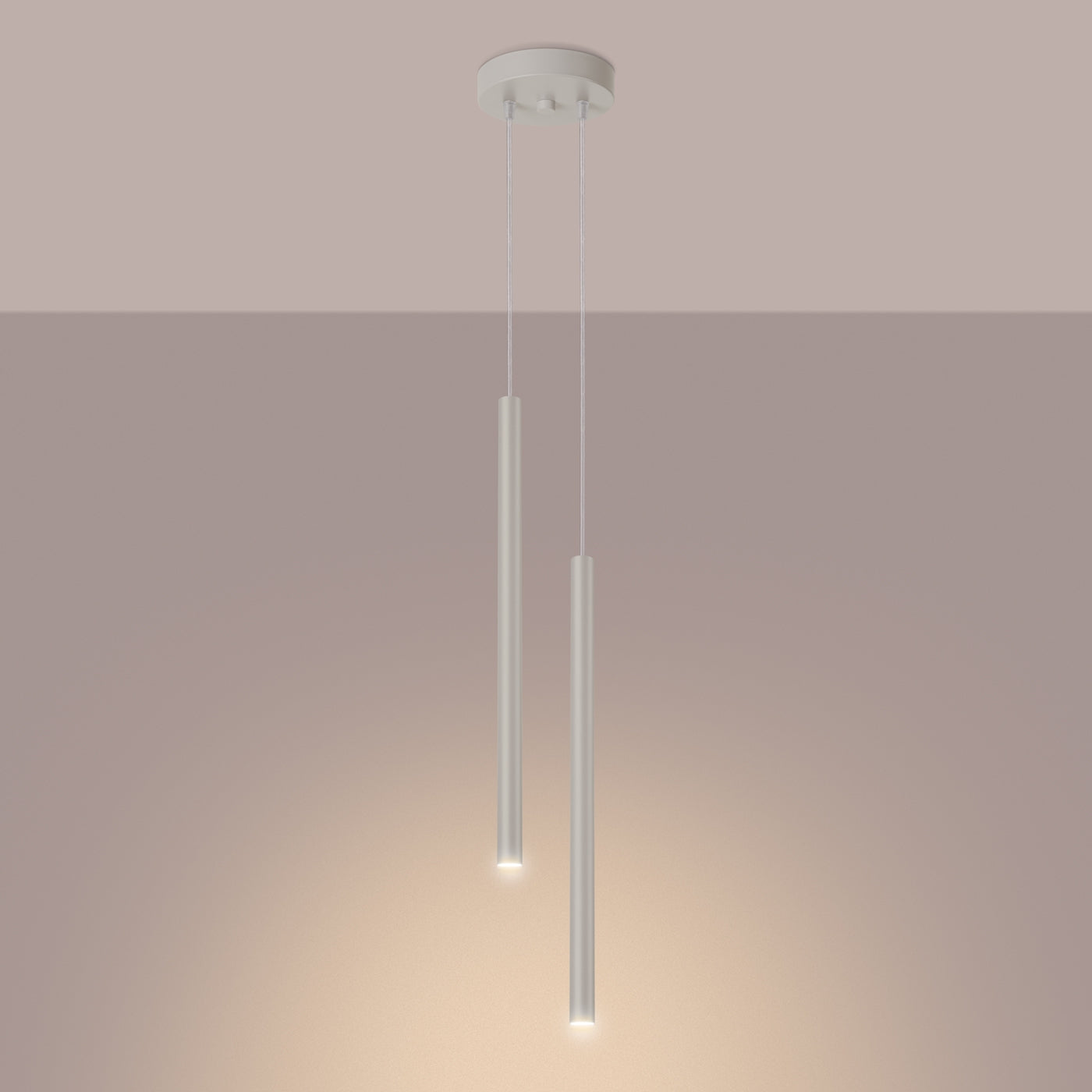 Pendellampe PASTELO 2 beige - Hovedbillede