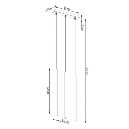 Pendel PASTELO 3 beige - Billede 5