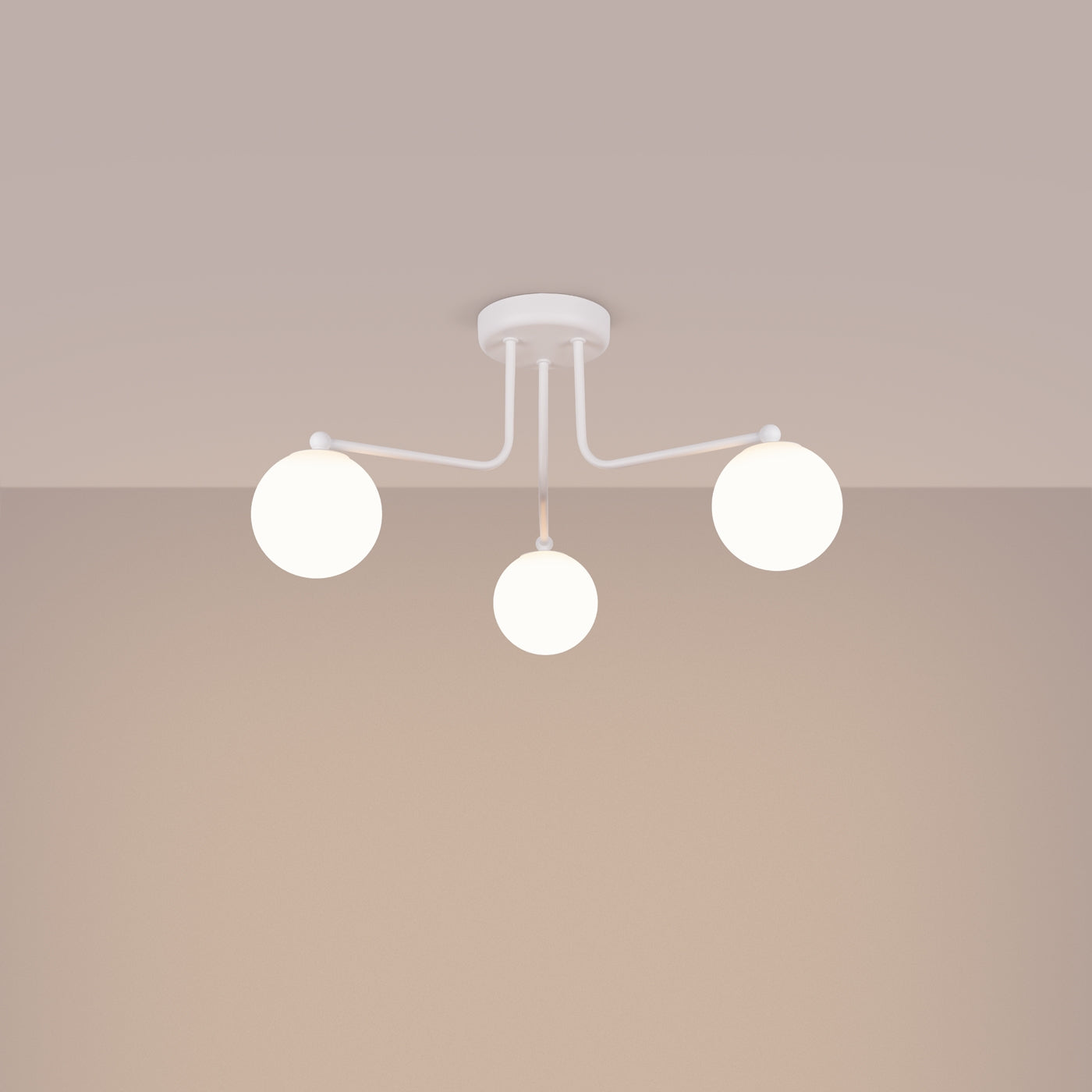 Lysekrone ASTRAL 3 hvid - Hovedbillede