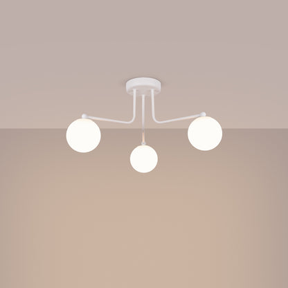 Lysekrone ASTRAL 3 hvid - Hovedbillede