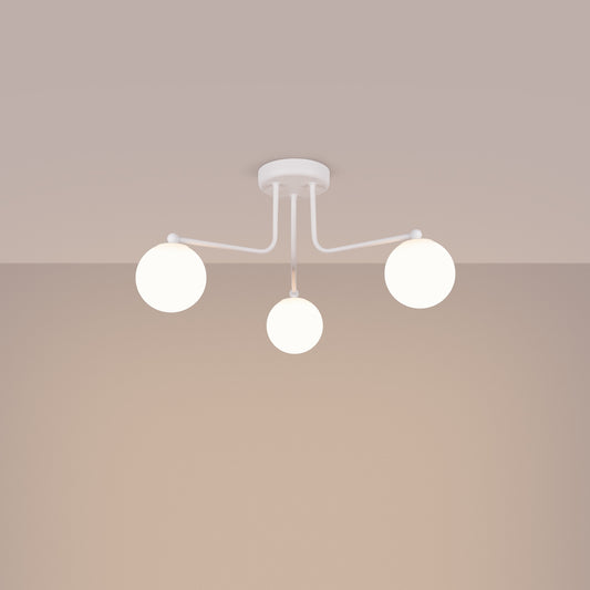 Lysekrone ASTRAL 3 hvid - Hovedbillede