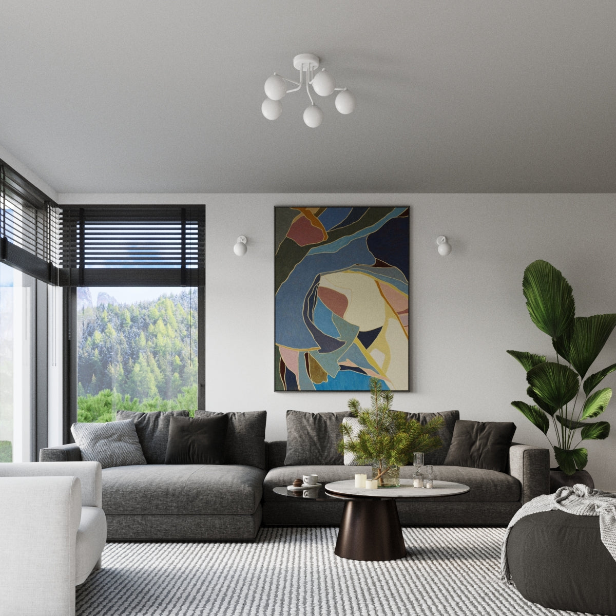 Lysekrone ASTRAL 5 hvid - Billede 10