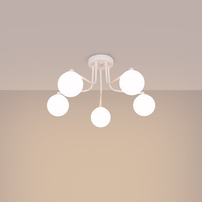 Lysekrone ASTRAL 5 hvid - Hovedbillede