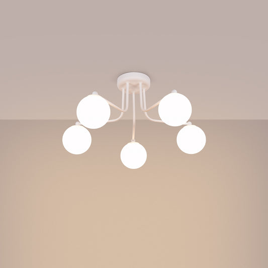 Lysekrone ASTRAL 5 hvid - Hovedbillede