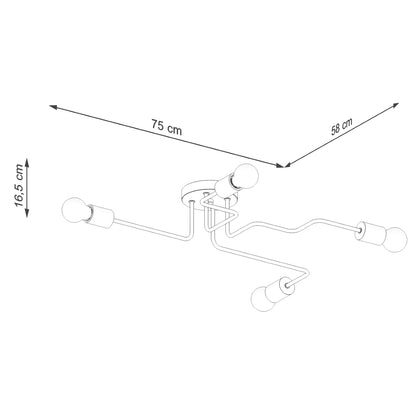 Lysekrone TIMBO 4 hvid - Billede 9