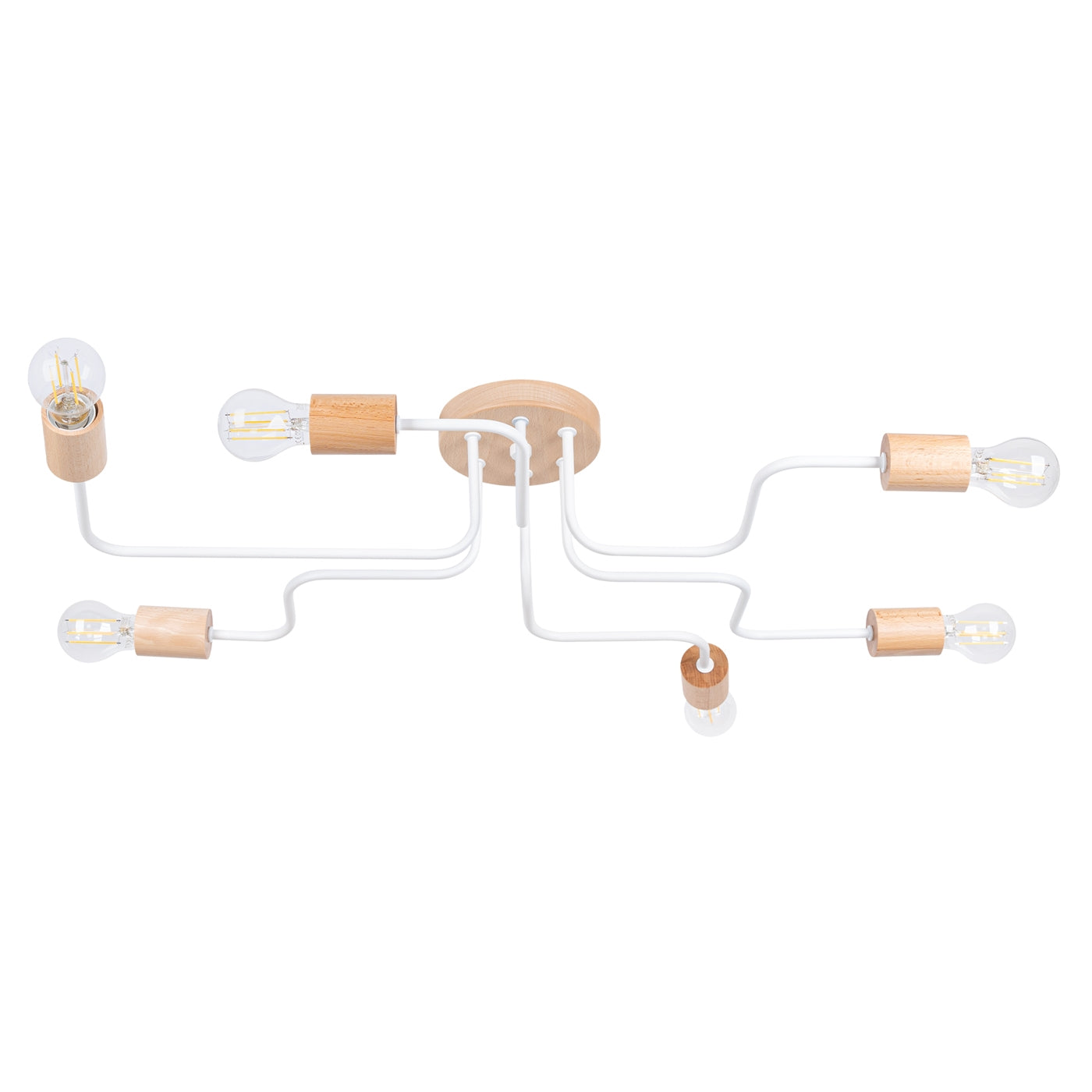 Lysekrone TIMBO 6 hvid - Billede 2