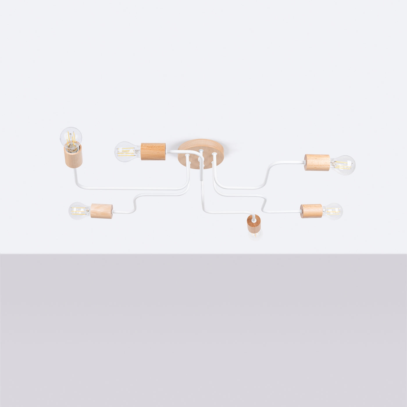 Lysekrone TIMBO 6 hvid - Billede 3