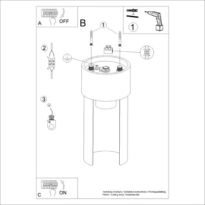 Loftslampe FLASH hvid - Billede 9