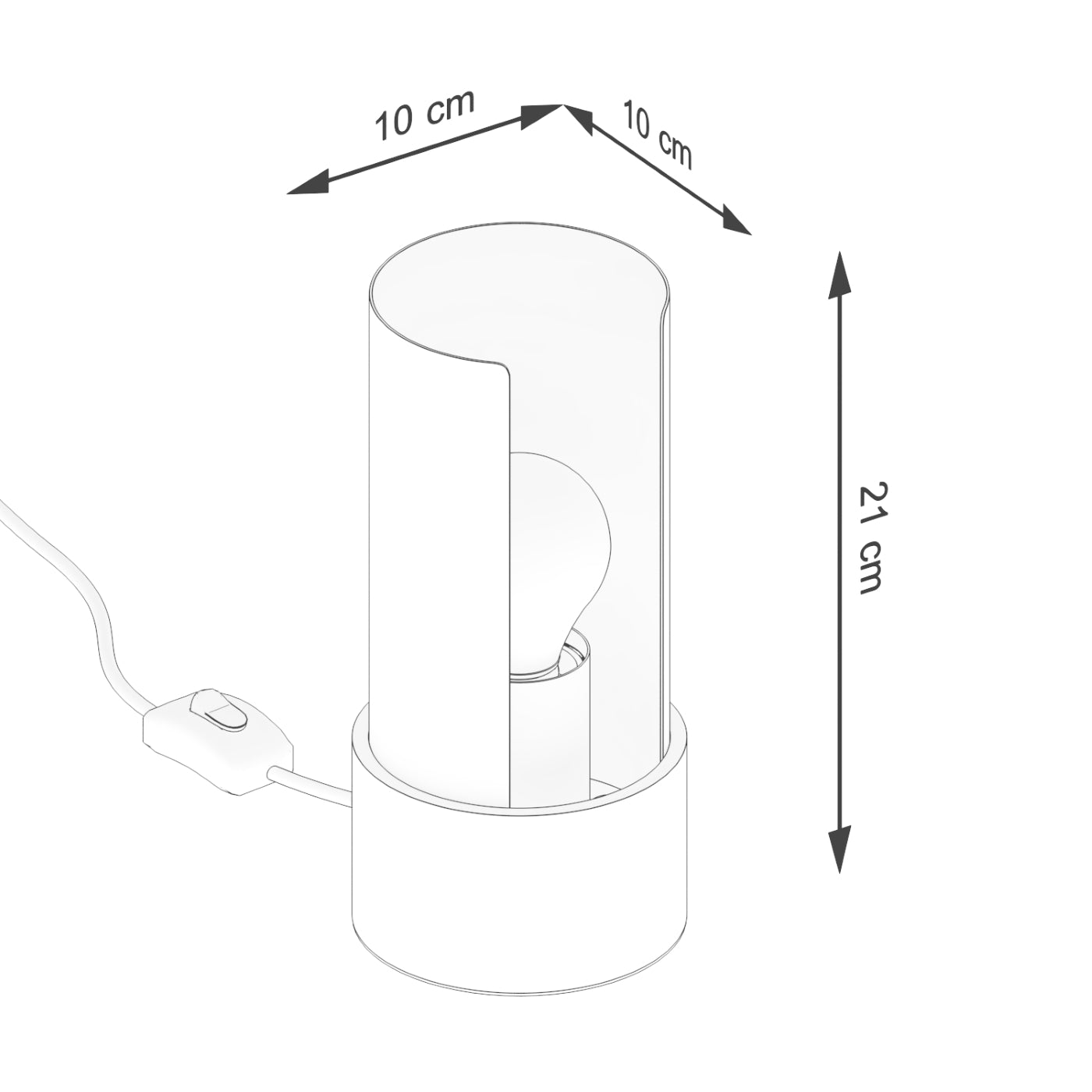 Bordlampe FLASH hvid - Billede 9