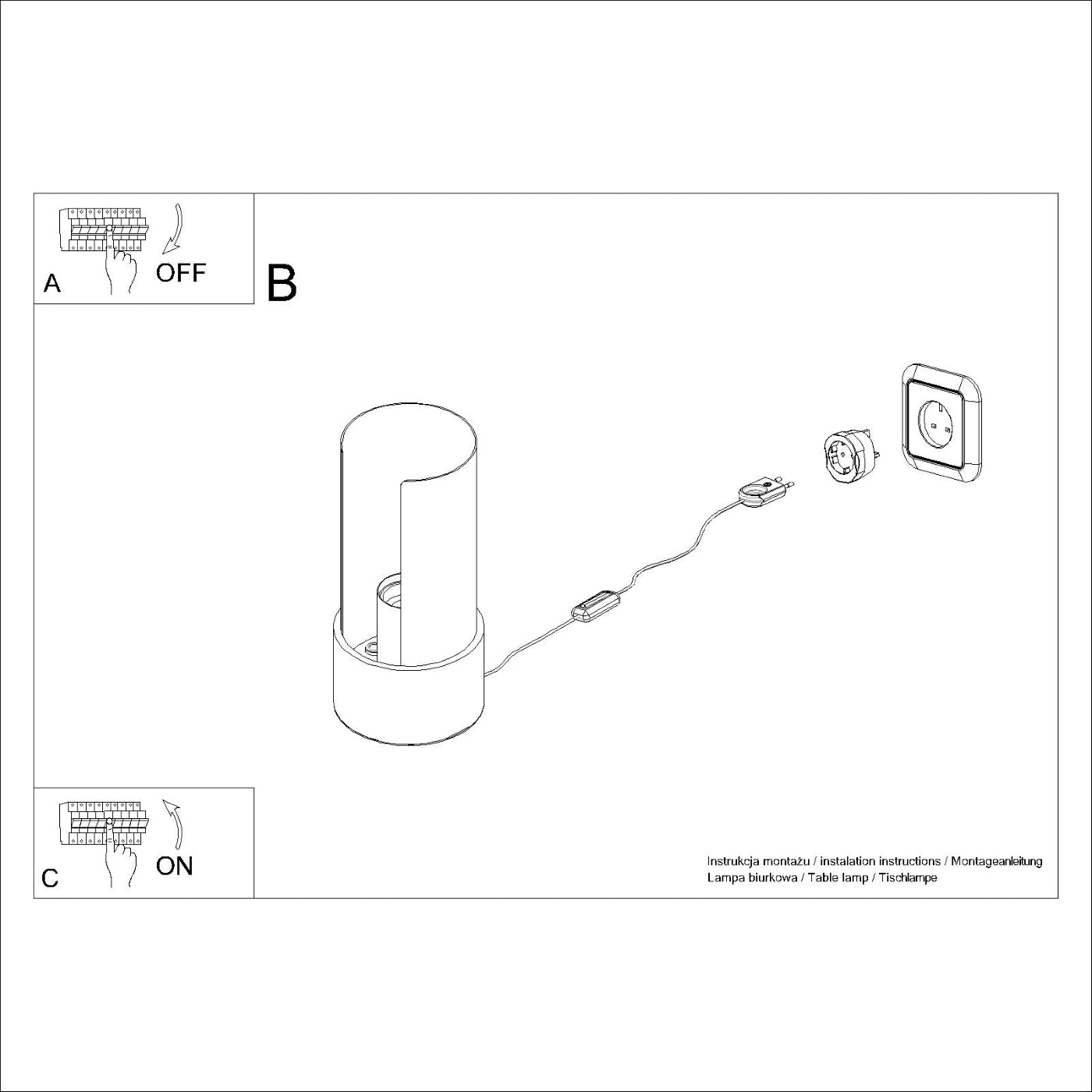 Bordlampe FLASH hvid - Billede 10