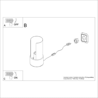 Bordlampe FLASH hvid - Billede 10